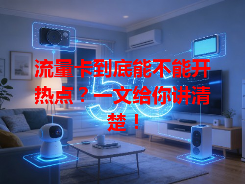 流量卡到底能不能开热点？一文给你讲清楚！