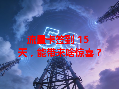 流量卡签到 15 天，能带来啥惊喜？