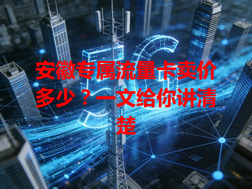 安徽专属流量卡卖价多少？一文给你讲清楚
