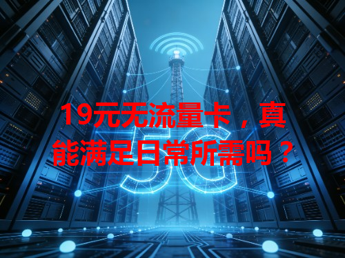 19元无流量卡，真能满足日常所需吗？