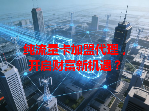 纯流量卡加盟代理，开启财富新机遇？