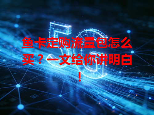 鱼卡定购流量包怎么买？一文给你讲明白！