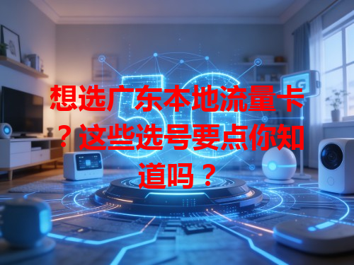 想选广东本地流量卡？这些选号要点你知道吗？