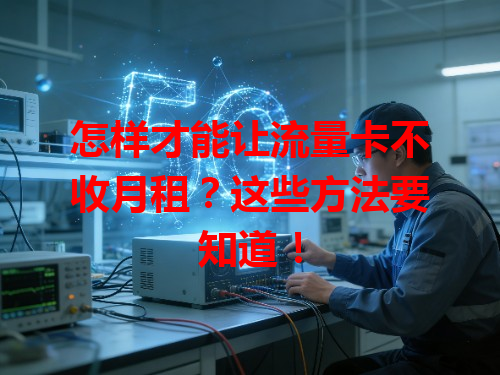 怎样才能让流量卡不收月租？这些方法要知道！