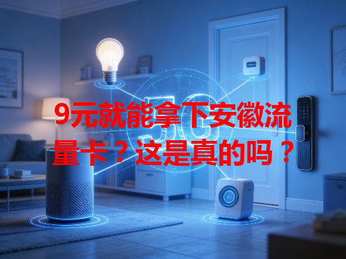 9元就能拿下安徽流量卡？这是真的吗？