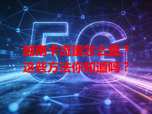 越南卡流量怎么查？这些方法你知道吗？
