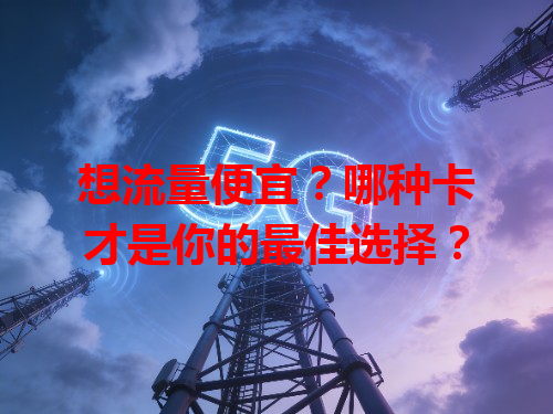 想流量便宜？哪种卡才是你的最佳选择？