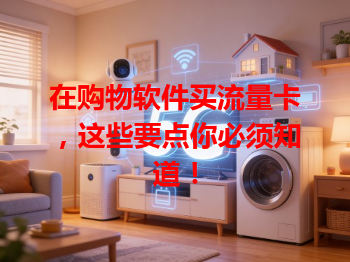在购物软件买流量卡，这些要点你必须知道！