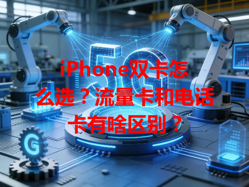 iPhone双卡怎么选？流量卡和电话卡有啥区别？