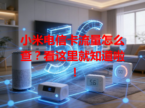 小米电信卡流量怎么查？看这里就知道啦！
