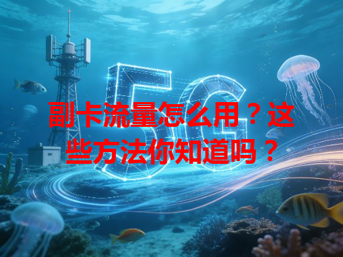 副卡流量怎么用？这些方法你知道吗？