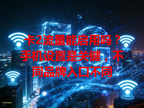 卡2流量能启用吗？手机设置是关键，不同品牌入口不同