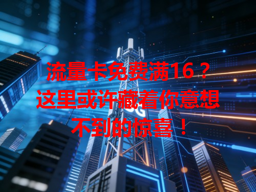 流量卡免费满16？这里或许藏着你意想不到的惊喜！