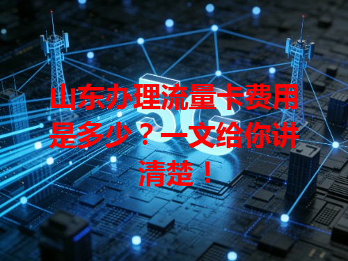 山东办理流量卡费用是多少？一文给你讲清楚！