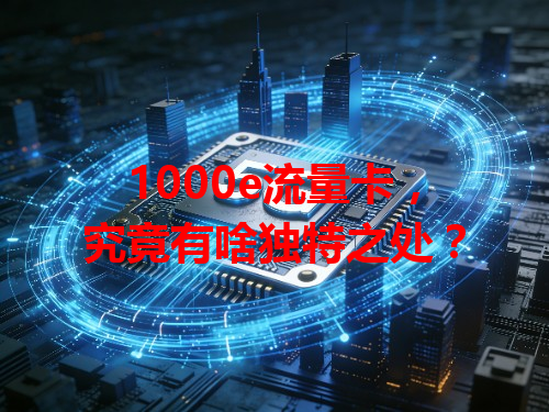 1000e流量卡，究竟有啥独特之处？