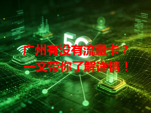 广州有没有流量卡？一文带你了解详情！