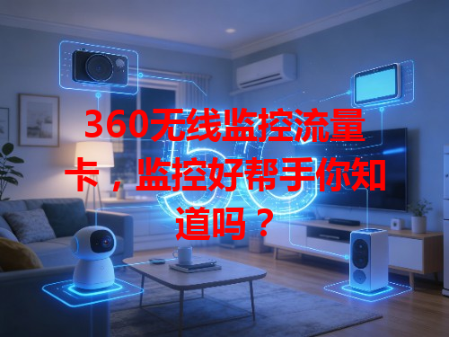 360无线监控流量卡，监控好帮手你知道吗？