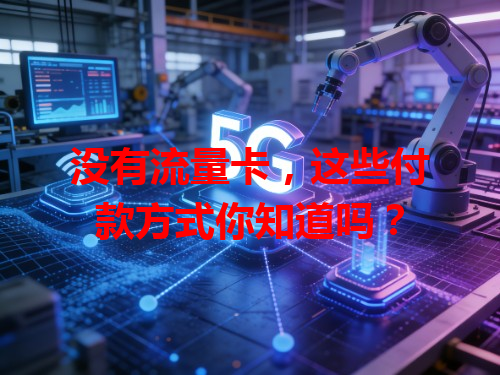 没有流量卡，这些付款方式你知道吗？