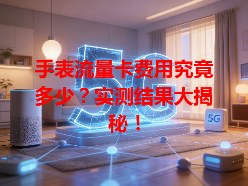 手表流量卡费用究竟多少？实测结果大揭秘！