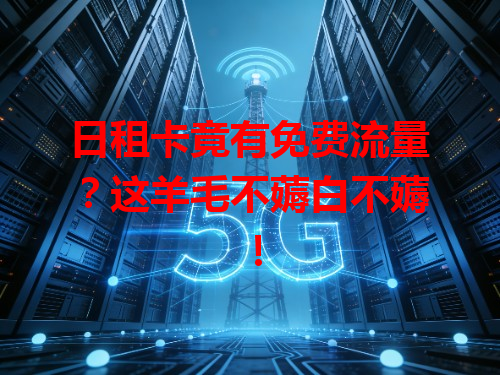 日租卡竟有免费流量？这羊毛不薅白不薅！