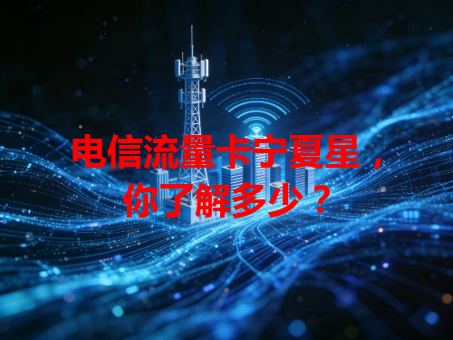 电信流量卡宁夏星，你了解多少？