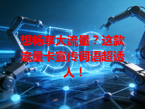 想畅享大流量？这款流量卡宣传词语超诱人！