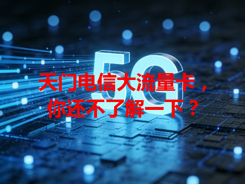天门电信大流量卡，你还不了解一下？
