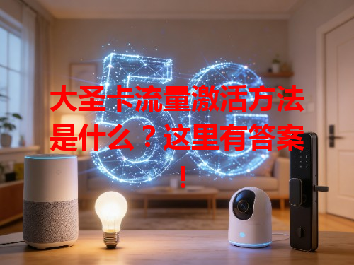 大圣卡流量激活方法是什么？这里有答案！