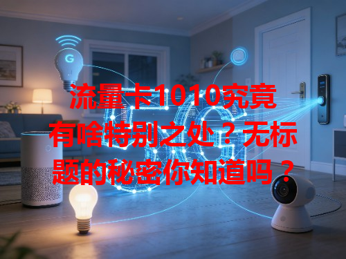 流量卡1010究竟有啥特别之处？无标题的秘密你知道吗？