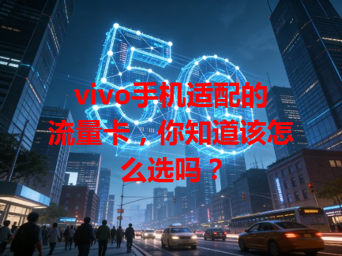vivo手机适配的流量卡，你知道该怎么选吗？