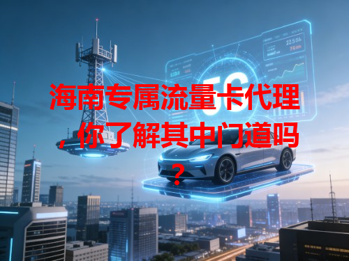 海南专属流量卡代理，你了解其中门道吗？