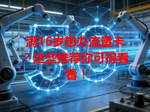 满16岁想办流量卡？这些推荐你可得看看！