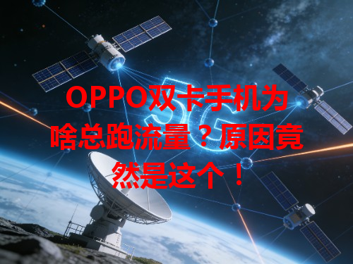 OPPO双卡手机为啥总跑流量？原因竟然是这个！