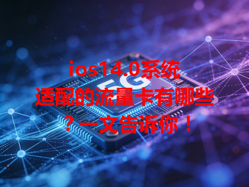 ios14.0系统适配的流量卡有哪些？一文告诉你！