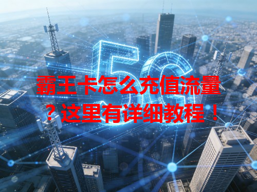 霸王卡怎么充值流量？这里有详细教程！