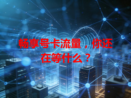 畅享号卡流量，你还在等什么？