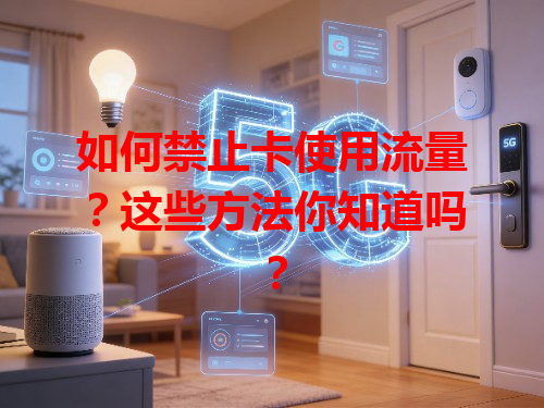 如何禁止卡使用流量？这些方法你知道吗？