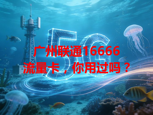 广州联通16666流量卡，你用过吗？
