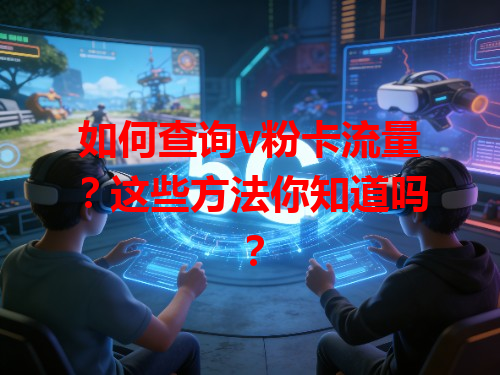 如何查询v粉卡流量？这些方法你知道吗？