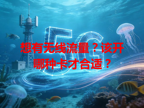 想有无线流量？该开哪种卡才合适？