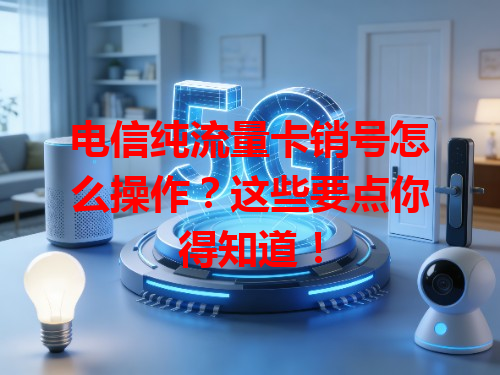 电信纯流量卡销号怎么操作？这些要点你得知道！