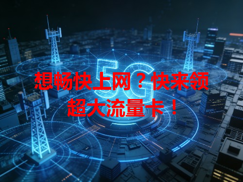 想畅快上网？快来领超大流量卡！