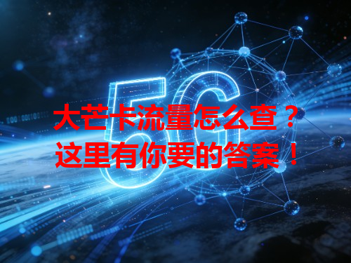 大芒卡流量怎么查？这里有你要的答案！