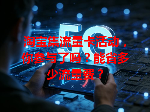 淘宝集流量卡活动，你参与了吗？能省多少流量费？
