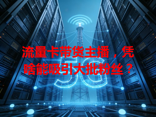 流量卡带货主播，凭啥能吸引大批粉丝？