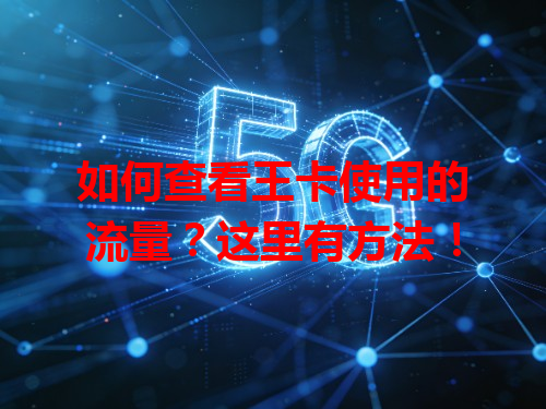 如何查看王卡使用的流量？这里有方法！