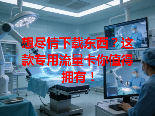 想尽情下载东西？这款专用流量卡你值得拥有！