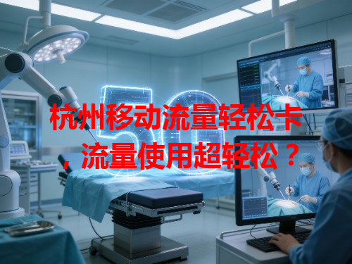 杭州移动流量轻松卡，流量使用超轻松？