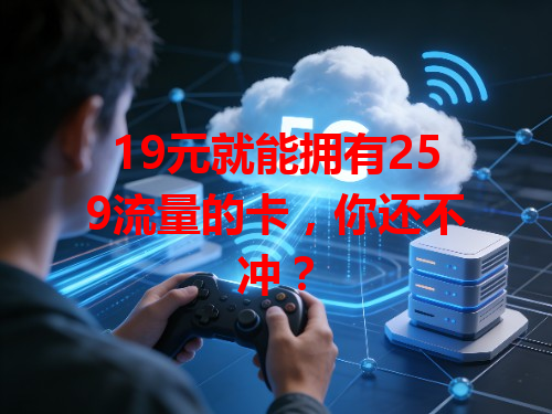 19元就能拥有259流量的卡，你还不冲？