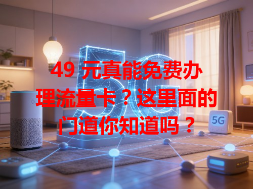 49 元真能免费办理流量卡？这里面的门道你知道吗？